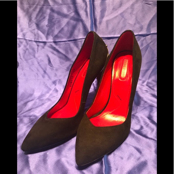 Cesare Paciotti Shoes - Cesare Paciotti suede black pump with dagger